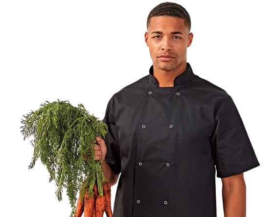 Chef wearing chef wear